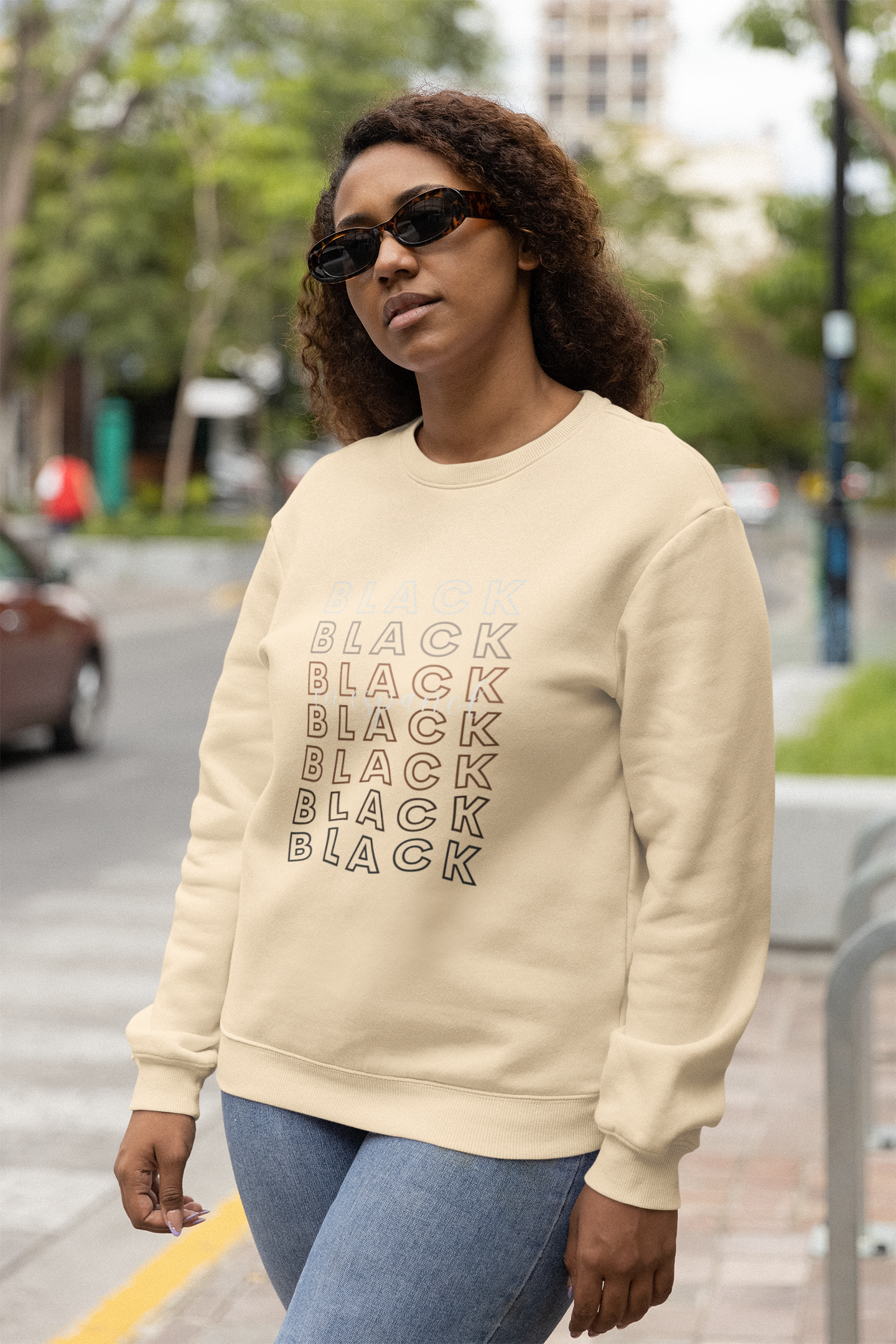 Black En Español Sweatshirt - Shipping 12/4