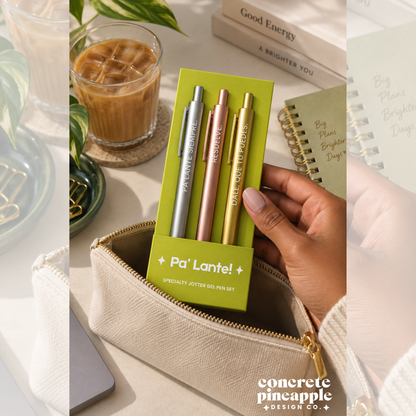 Pa’ Lante Specialty Jotter Gel Pen Set