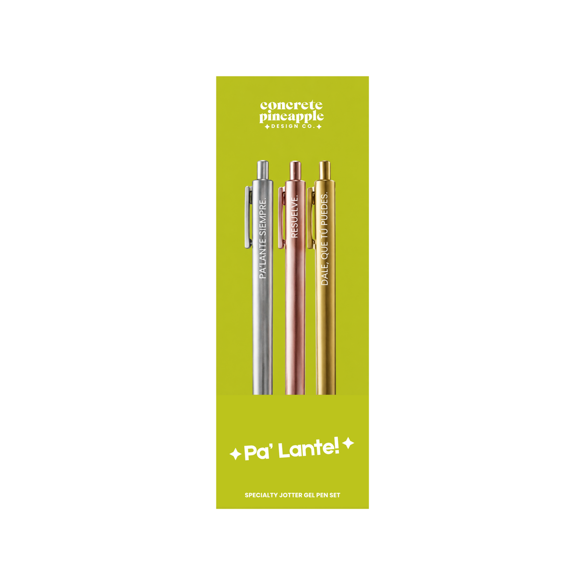 Pa’ Lante Specialty Jotter Gel Pen Set