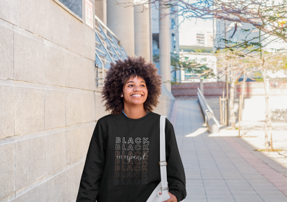 Black En Español Sweatshirt - Shipping 12/4
